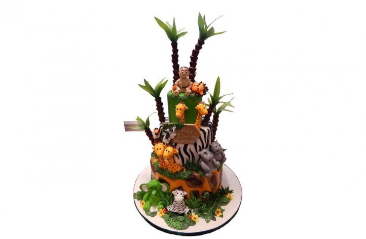 Jungle Tiered Cake